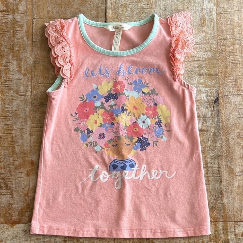 Matilda Jane Floral Graphic Tank size 6